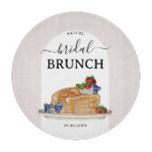 Watercolor Pancakes Bridal Shower Brunch Custom Schneidebrett (Vorderseite)