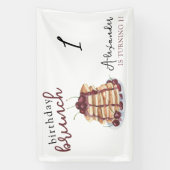 Watercolor Pancakes Geburtstagsparty Banner (Vertikal)