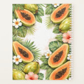Watercolor Papaya Planner Planer (Rückseite)