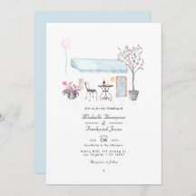 Watercolor Paris QR Code UAWG Wedding