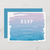 WATERCOLOR PASSION Bat Mitzvah Einladung (Vorne/Hinten)