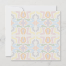 Watercolor Pastel Brushstrokes On Cloud White Karte