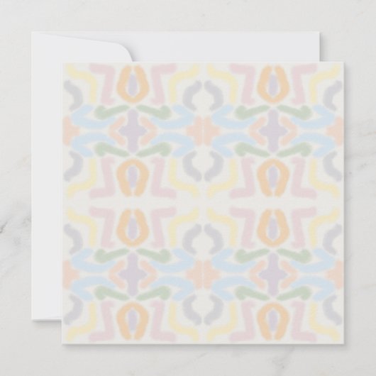 Watercolor Pastel Brushstrokes On Cloud White Karte (Vorderseite)