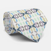 Watercolor Pastel Brushstrokes On Cloud White      Krawatte (Gerollt)