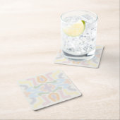 Watercolor Pastel Brushstrokes On Cloud White Rechteckiger Pappuntersetzer (Vor Ort)