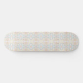 Watercolor Pastel Brushstrokes On Cloud White Skateboard (Horizontal)