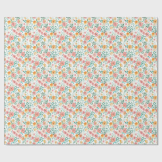 Watercolor Pastel Floral  Geschenkpapier