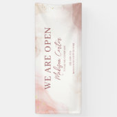 Watercolor Pastell Alcohol Tinte Banner (Vertikal)