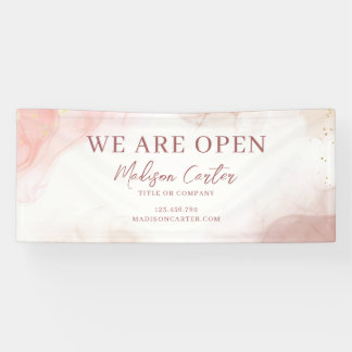 Watercolor Pastell Alcohol Tinte Banner
