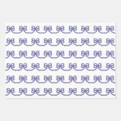 Watercolor Patriotic Bows Geschenkpapier Set (Vorderseite 3)