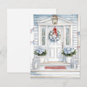 Watercolor Patriotic Porsche Sommer Mitteilungskarte (Vorne/Hinten)