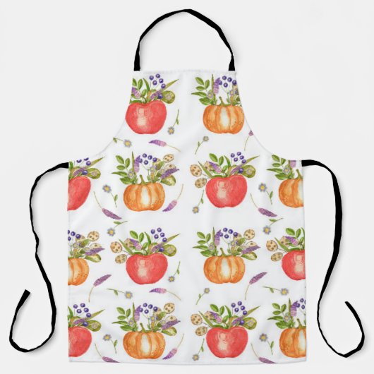 Watercolor pattern from autumn compositions  schürze (Vorderseite)