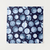 Watercolor pattern illustration of space galaxy wi wandteppich (Vorderseite (Horizontal))