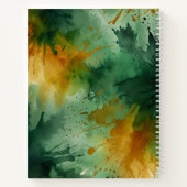 WATERCOLOR PATTERN-Notebook Notizblock (Rückseite)
