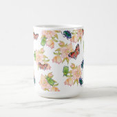 Watercolor pattern of beetles and butterflies kaffeetasse (Mittel)