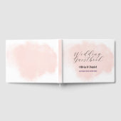 Watercolor Peach Wash Soft Gästebuch (Voll)