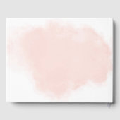 Watercolor Peach Wash Soft Gästebuch (Rückseite)