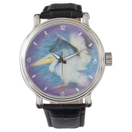 watercolor pelican 26 watch armbanduhr
