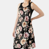 Watercolor Peonies with Pastel Wash Schürze (InSitu)