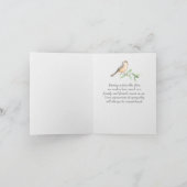 Watercolor Peony Beileid Vielen Dank Karte (Innenseite)