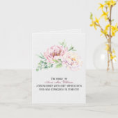 Watercolor Peony Beileid Vielen Dank Karte (Gelbe Blume)