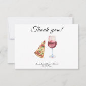 Watercolor Perfect Pair Hochzeitsdusche Danke (Vorderseite)
