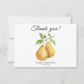 Watercolor Perfect Pear Danke Brautparty (Vorderseite)