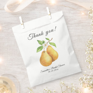Watercolor Perfect Pear Danke Brautparty Geschenktütchen