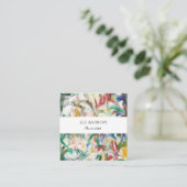 Watercolor-personalisierte Quadratische Visitenkarte (Stehend Vorderseite)