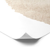 Watercolor Pet Cat Portrait Script Name Poster (Ecke)