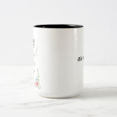 Watercolor Pet Foster Checklist Zweifarbige Tasse (Mittel)