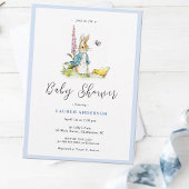 Watercolor Peter Rabbit Baby Boy Dusche Einladung