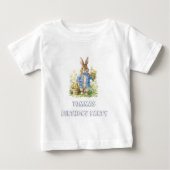Watercolor Peter Rabbit Birthday Baby T-shirt (Vorderseite)