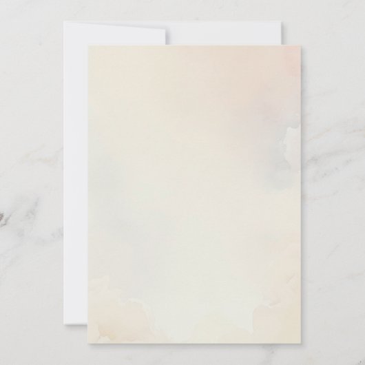 Watercolor Peter Rabbit Birthday Einladung (Rückseite)