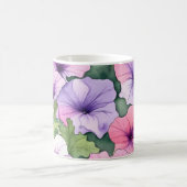 Watercolor petunia flowers kaffeetasse (Mittel)