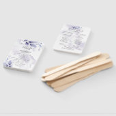 Watercolor Pflaume Violet Foliage Programm Handfäc Fächer (Non-assembled)