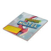 Watercolor Phoenix Motel Fliese (Seite)