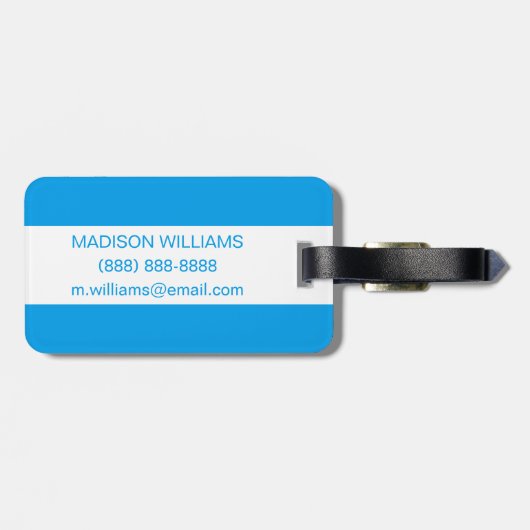 Watercolor Phoenix Motel Gepäckanhänger (Rückseite horizontal)