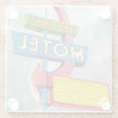 Watercolor Phoenix Motel Glasuntersetzer (Rückseite)