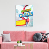 Watercolor Phoenix Motel Leinwanddruck (Insitu (Wohnzimmer))