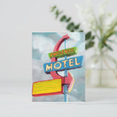 Watercolor Phoenix Motel Postkarte (Stehend Vorderseite)