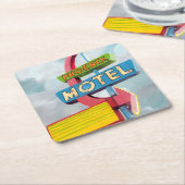 Watercolor Phoenix Motel Rechteckiger Pappuntersetzer (angewinkelt)