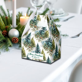 Watercolor Pine Muster Elegante Winter Geschenkschachtel