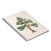 Watercolor Pine Tree Notizblock (Rechte Seite)