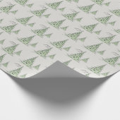 Watercolor Pine Trees Christmas Joy  Geschenkpapier (Ecke)