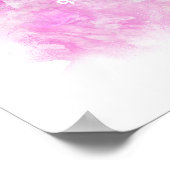 watercolor pink and white add your quote poster (Ecke)