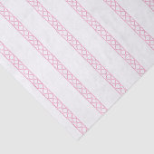 Watercolor Pink and White Bamboo Stripes Seidenpapier (Ausschnitt)