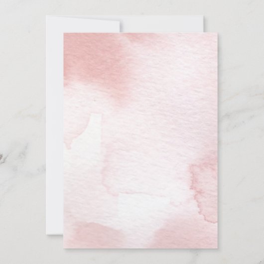 Watercolor Pink Boho Rainbow Dankeskarte (Rückseite)