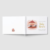 Watercolor Pink Carousel Gästebuch (Voll)