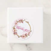 Watercolor Pink Floral Vielen Dank Geschenkanhänger (Beispiel)